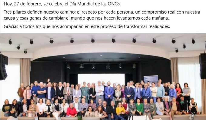 27 de febrero, Día Mundial Ongs