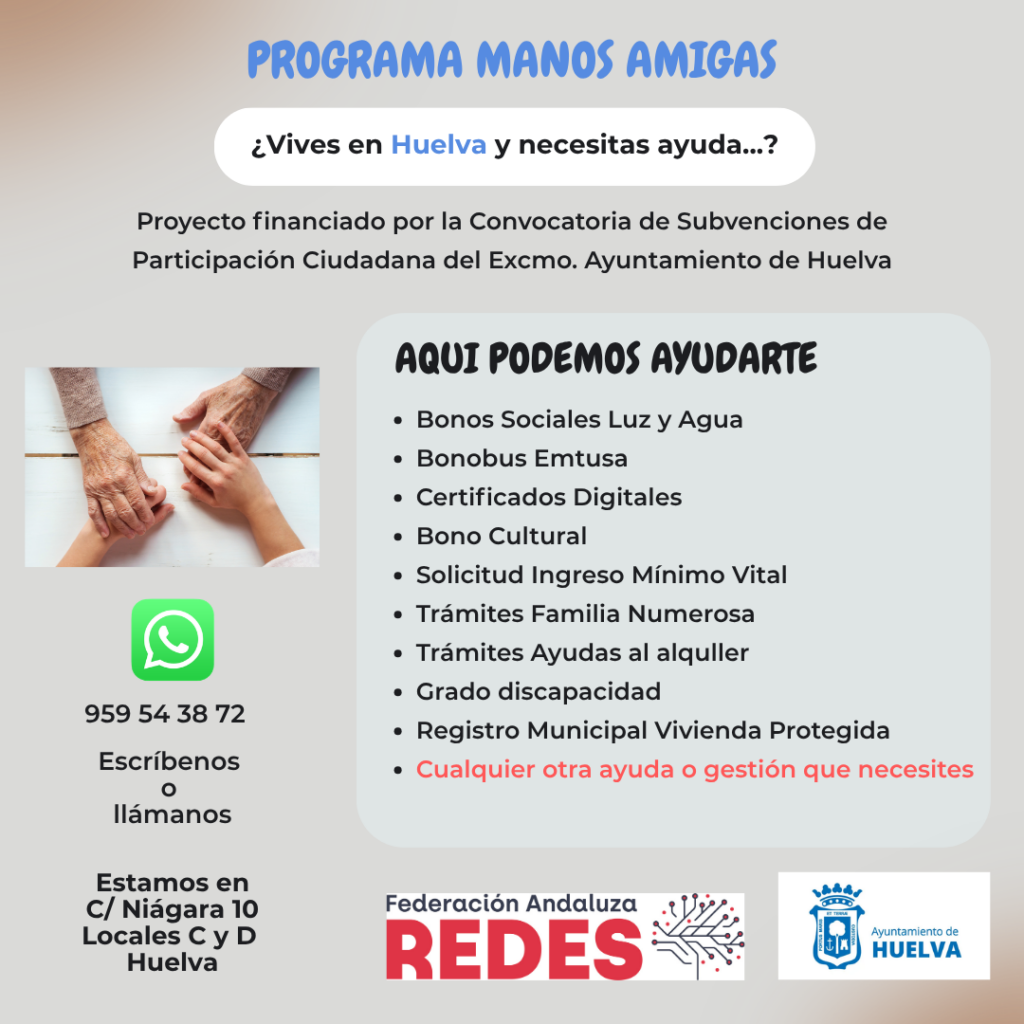 Cartel Manos Amigas