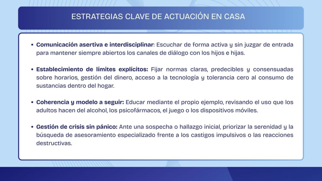 Estrategias clave de actuación en casa